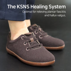 KSNS Barefoot Shoes Flexi Walkers Wool Brown (Low)