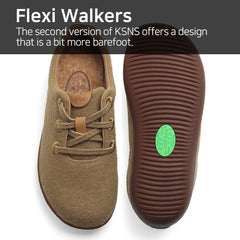 KSNS Barefoot Shoes Flexi Walkers Wool Camel (Low)