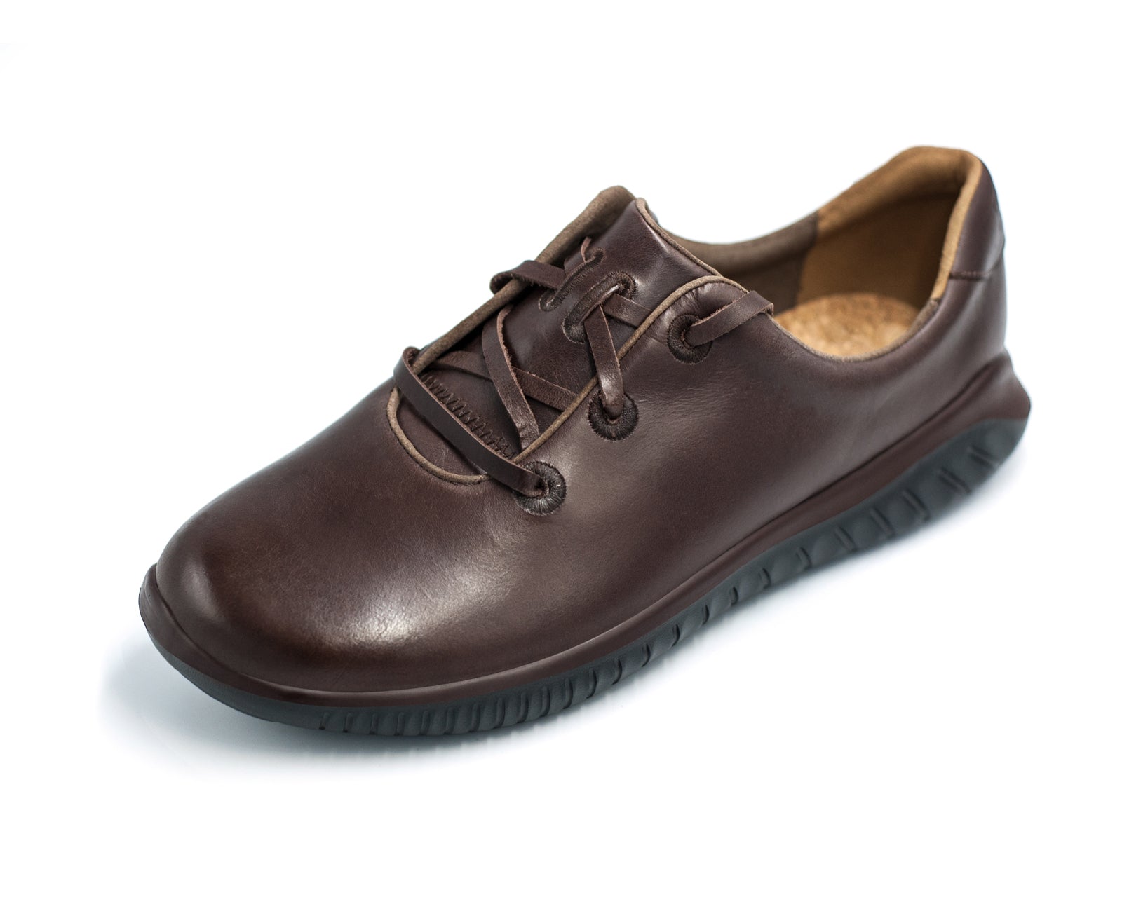 KSNS Barefoot Shoes Natural Leather Dark Brown 3