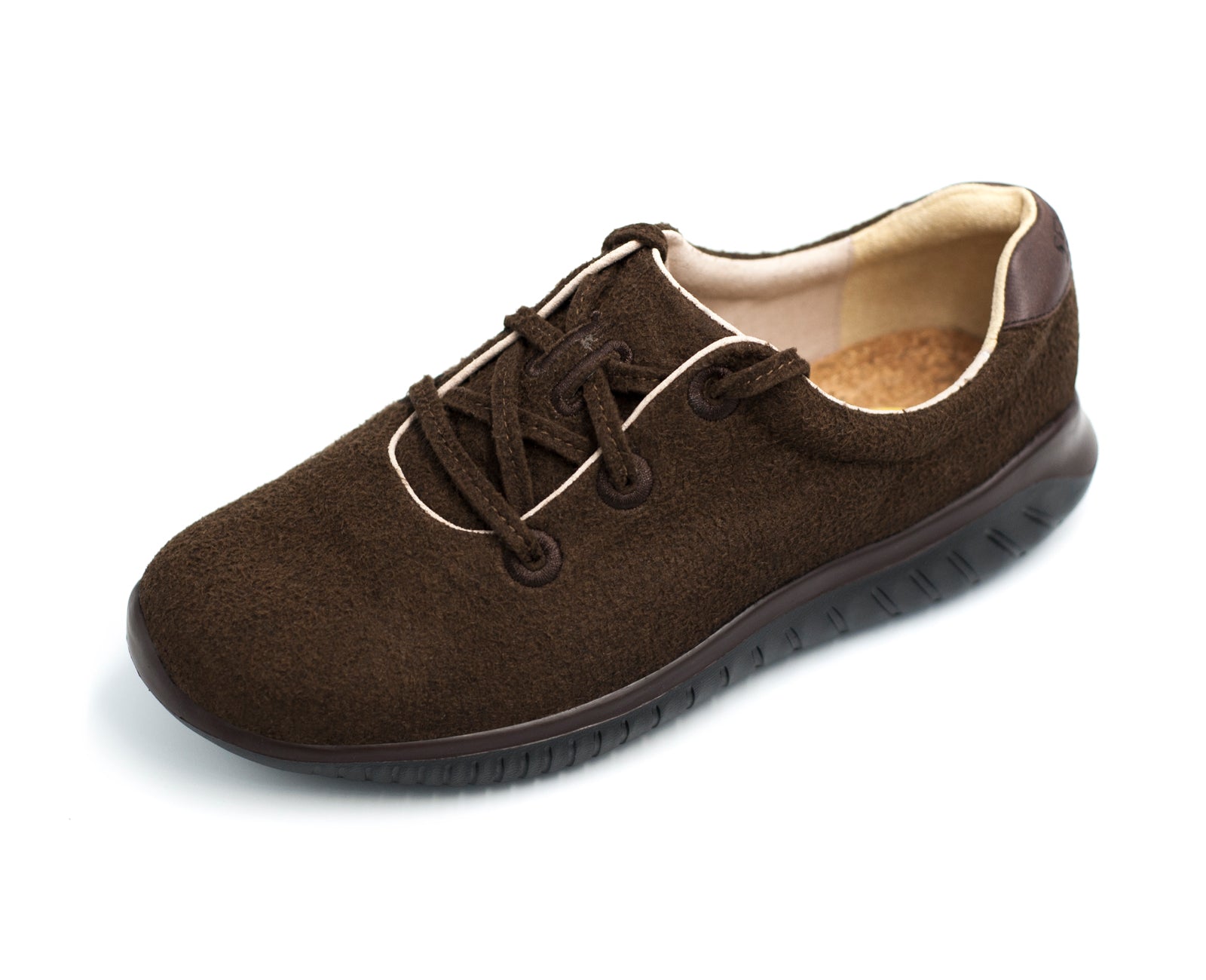 KSNS Barefoot Shoes Recycled Felt Dark Brown 3